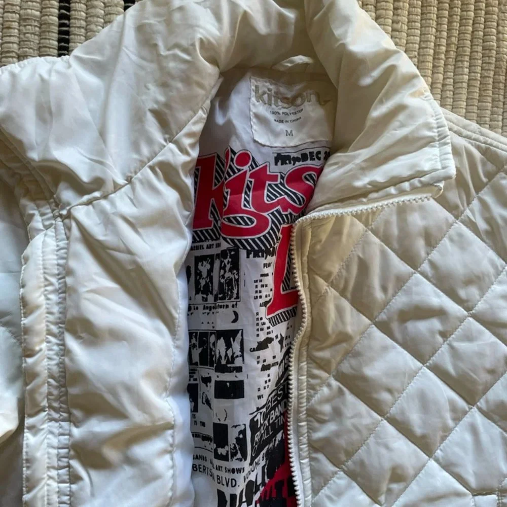 White Quilted Puffer - Kitson - Size M - Picture 2 of 5